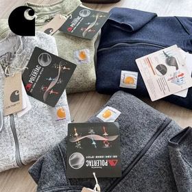 Carhartt warm stand-collar fleece sports jacket-4842