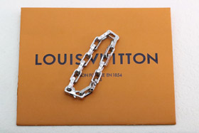 Louis Vuitton LV silver tempered bamboo bracelet-0108