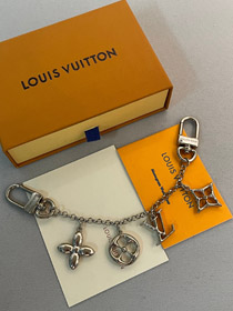 Louis Vuitton LV letter floral bag pendant chain keychain-0121