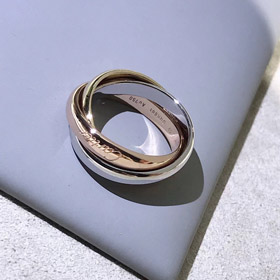 Cartier three-ring three-color ring-0269