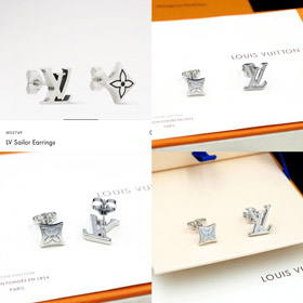 Louis Vuitton LV letter and flower earrings-0294