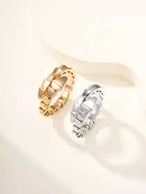 Bulgari narrow version diamond-free snake ring-0327