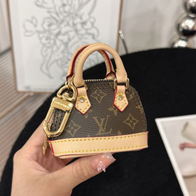 Louis Vuitton LV Mini Monogram Shell Bag Keychain Pendant-0430