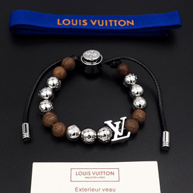 Louis Vuitton LV adjustable cord embellished with wooden inscription slide buckle beads-0432