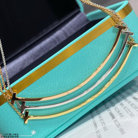 Tiffany smiley face necklace-0454