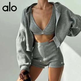 ALO New three-piece outdoor sports running sling fitness suit-2567